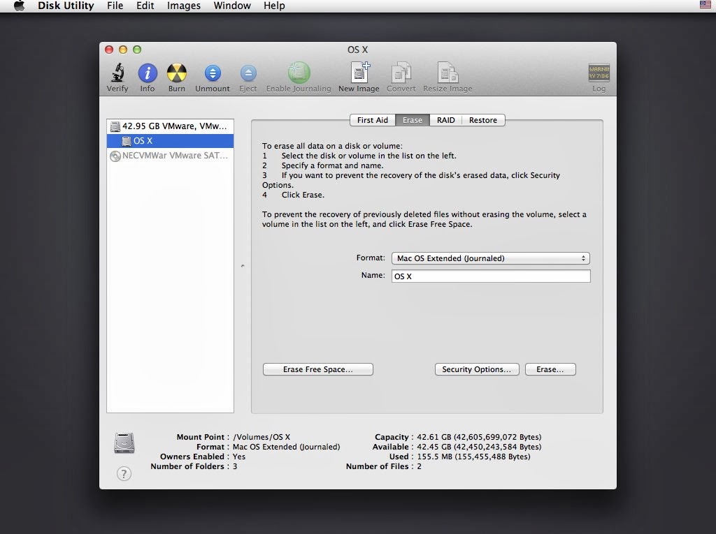 Vmware install mac os from dmg windows